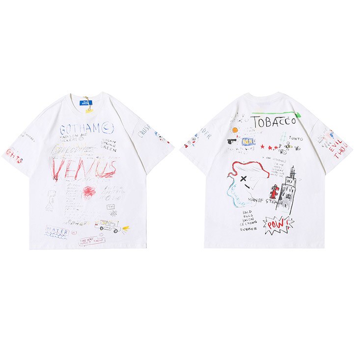 "Growing Pains" Unisex Men Women Streetwear Graphic T-Shirt Daulet Apparel