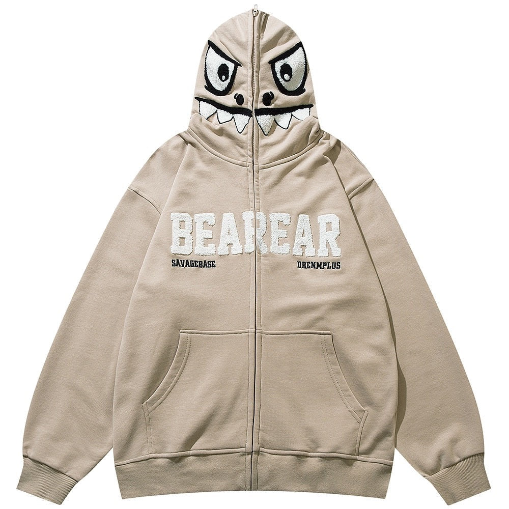 "Beware" Unisex Men Women Streetwear Graphic Hoodie Daulet Apparel