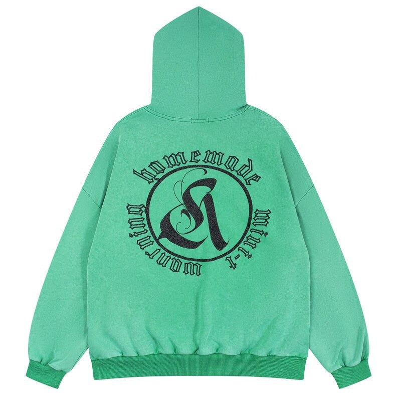 "On Fire" Unisex Men Women Streetwear Graphic Hoodie Daulet Apparel