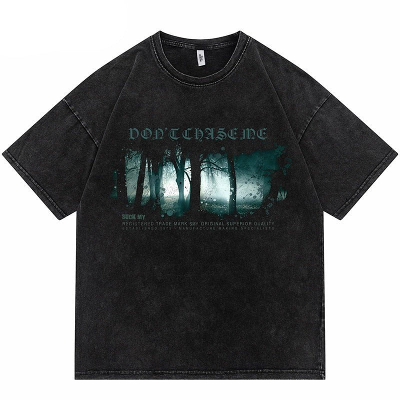 "Forbidden Forrest" Unisex Men Women Streetwear Graphic T-Shirt Daulet Apparel
