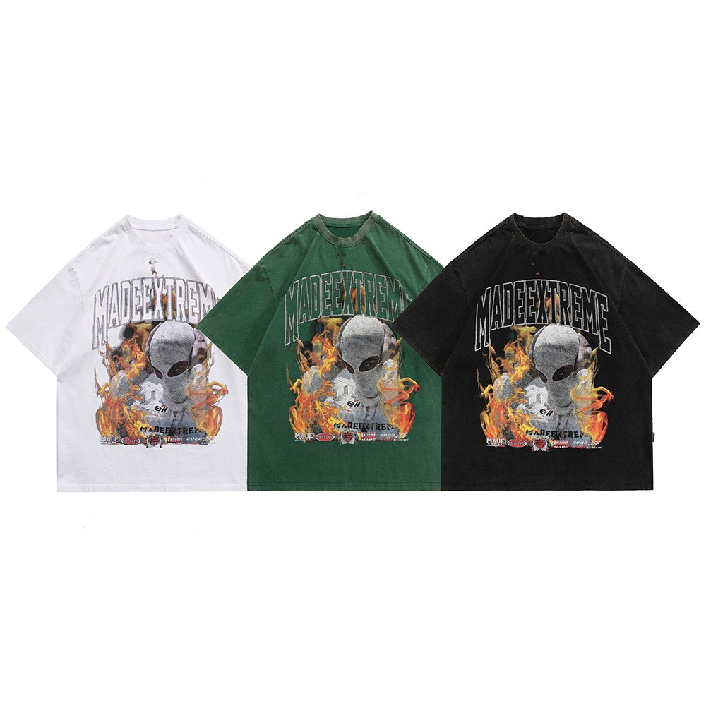 "Up In Smoke" Unisex Men Women Streetwear Graphic T-Shirt Daulet Apparel