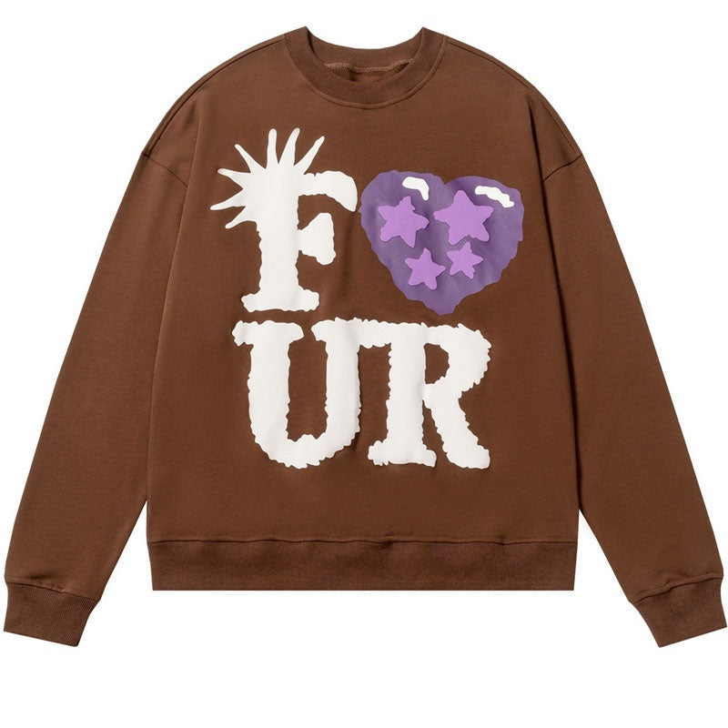 "Your Love" Unisex Men Women Streetwear Graphic Sweatshirt Daulet Apparel