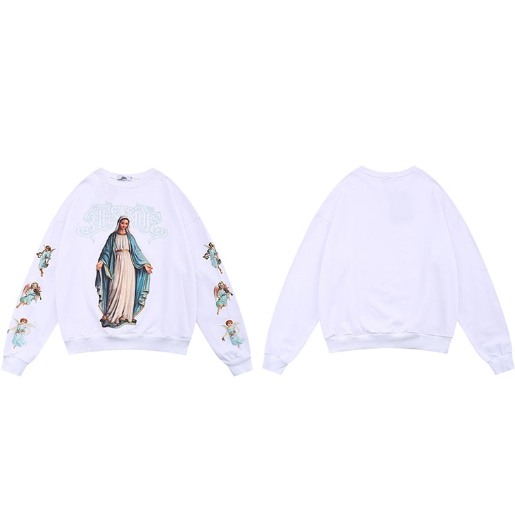 "Sweet Mama" Unisex Men Women Streetwear Graphic Sweatshirt Daulet Apparel