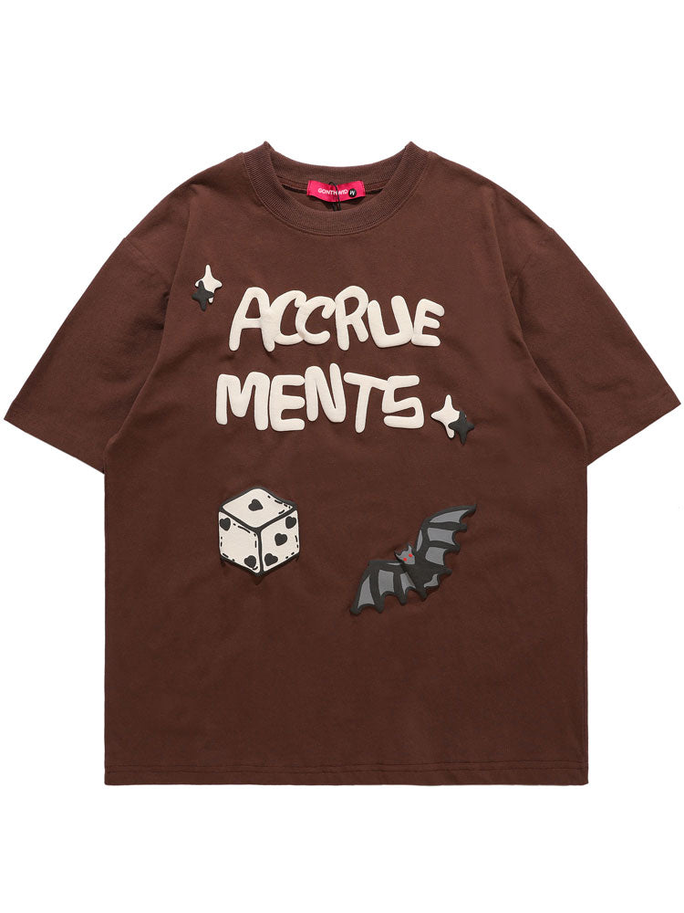 "Roll The Dice" Unisex Men Women Streetwear Graphic T-Shirt Daulet Apparel