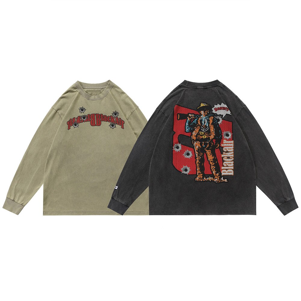 "Smoked" Unisex Men Women Streetwear Graphic Sweatshirt Daulet Apparel