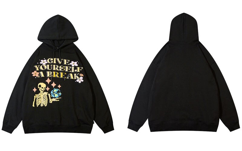 "Take A Break" Unisex Men Women Streetwear Graphic Hoodie Daulet Apparel