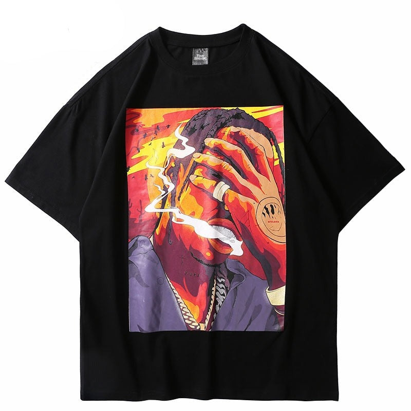 "Sunday Breeze" Unisex Men Women Streetwear Graphic T-Shirt Daulet Apparel