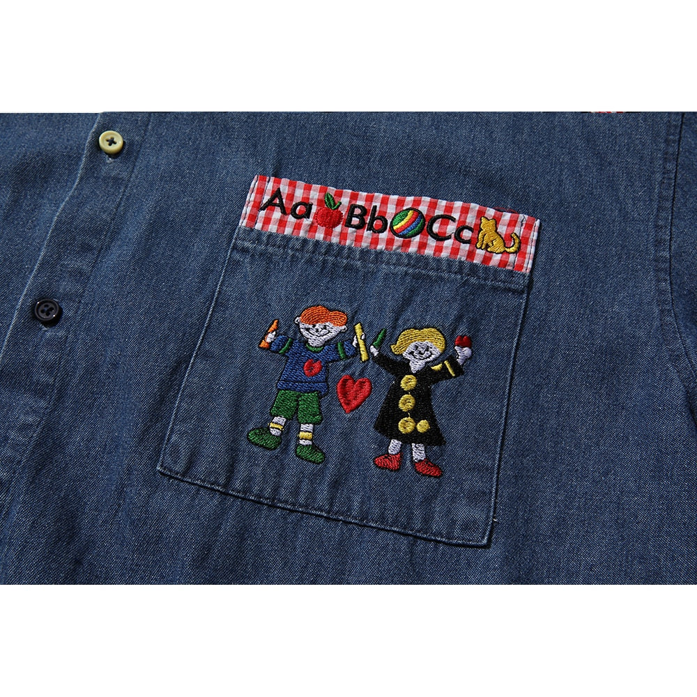 "Crayons" Unisex Men Women Streetwear Graphic Shirt Daulet Apparel