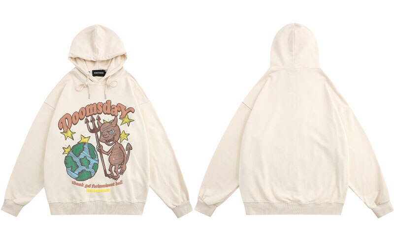 “Doomsday Paranoia” Unisex Men Women Streetwear Graphic Hoodie Daulet Apparel