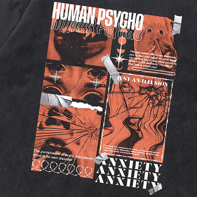 "Knife Chaser" Unisex Men Women Streetwear Graphic T-Shirt Daulet Apparel