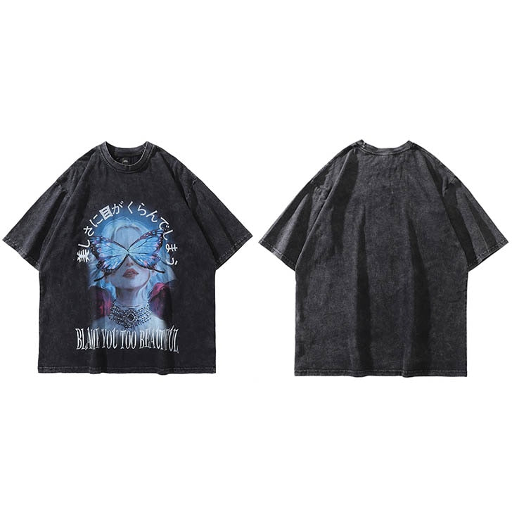 "Colour Blind" Unisex Men Women Streetwear Graphic T-Shirt Daulet Apparel