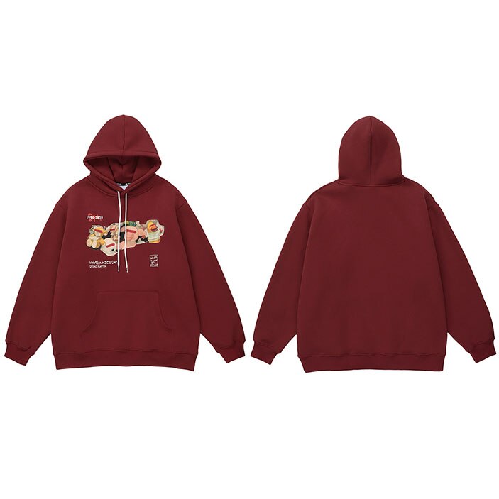 "Have A Nice Day" Unisex Men Women Streetwear Graphic Hoodie Daulet Apparel