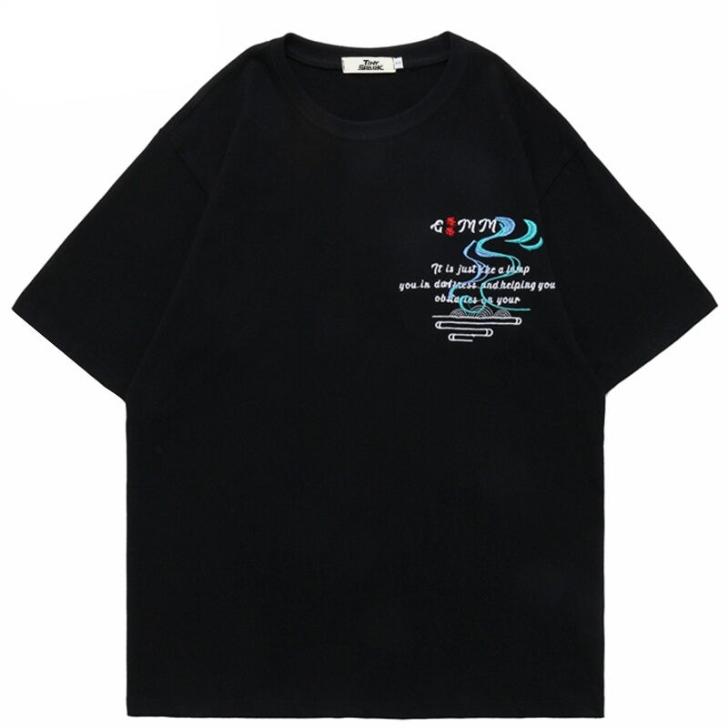 "Sky High" Unisex Men Women Streetwear Graphic T-Shirt Daulet Apparel