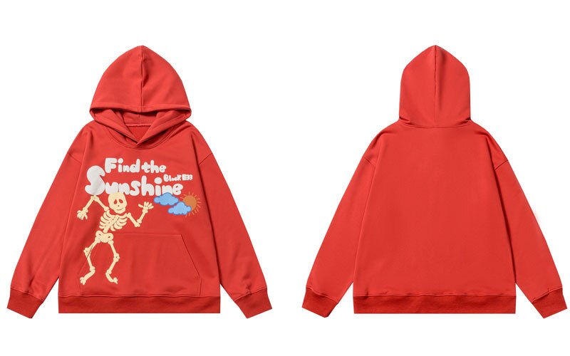 "Find The Sunshine" Unisex Men Women Streetwear Graphic Hoodie Daulet Apparel