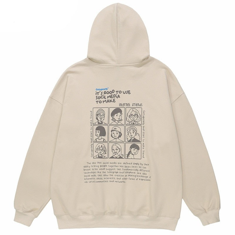 "Cold Calling" Unisex Men Women Streetwear Graphic Hoodie Daulet Apparel