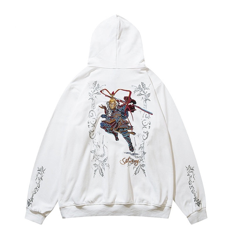 "Grey Rose" Unisex Men Women Streetwear Graphic Hoodie Daulet Apparel