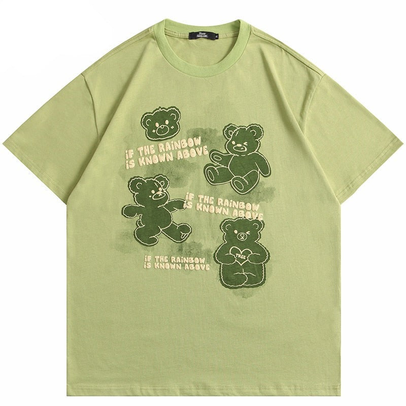 "Rainbow" Unisex Men Women Streetwear Graphic T-Shirt Daulet Apparel