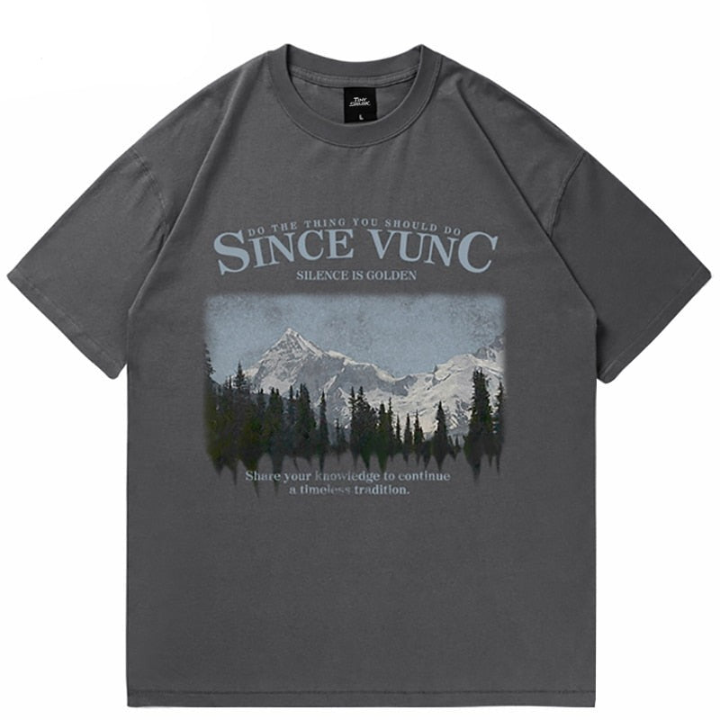 "Since Then" Unisex Men Women Streetwear Graphic T-Shirt Daulet Apparel