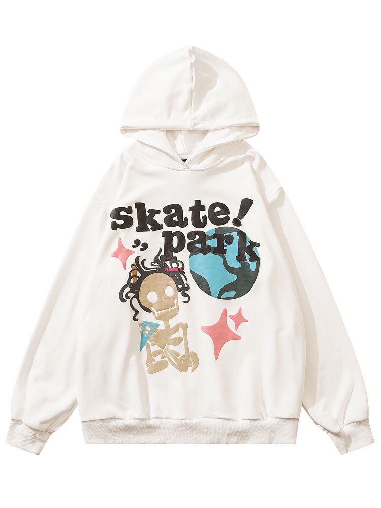 "Skate Park" Unisex Men Women Streetwear Graphic Hoodie Daulet Apparel