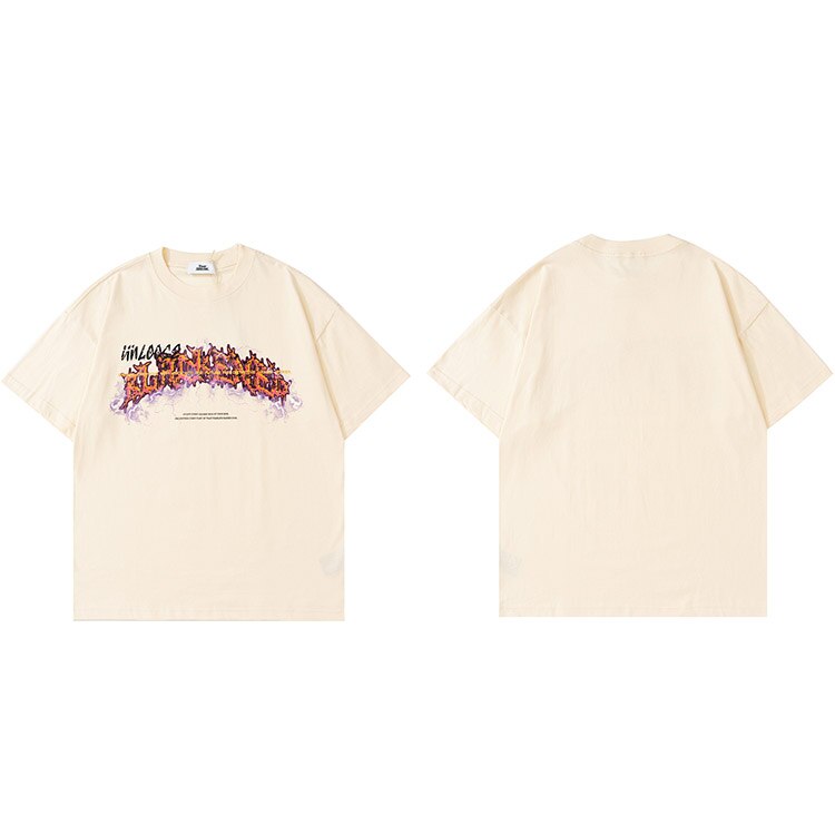 "Illusion Lighting" Unisex Men Women Streetwear Graphic T-Shirt Daulet Apparel