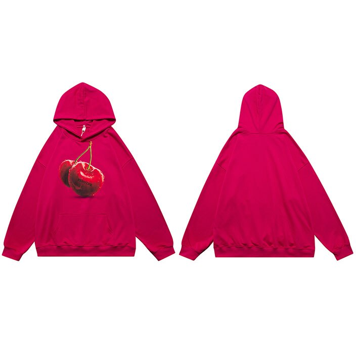 "Cherry" Unisex Men Women Streetwear Graphic Hoodie Daulet Apparel