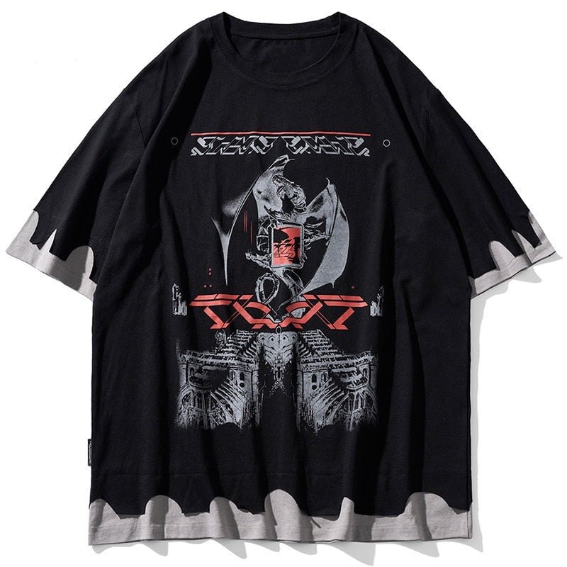 "Old English" Unisex Men Women Streetwear Graphic T-Shirt Daulet Apparel