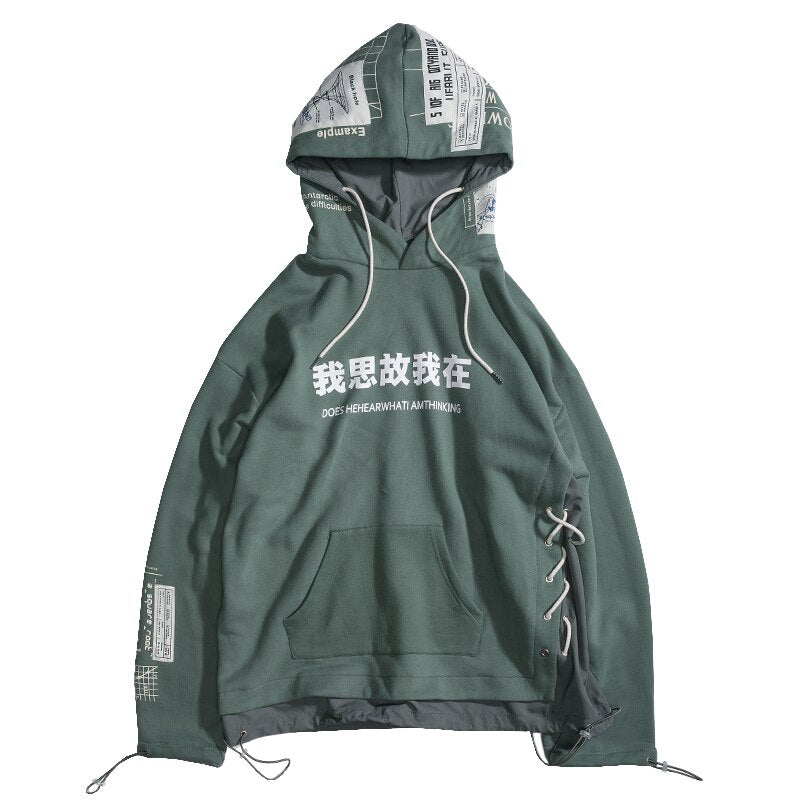 "Turn Around" Unisex Men Women Streetwear Graphic Hoodie Daulet Apparel