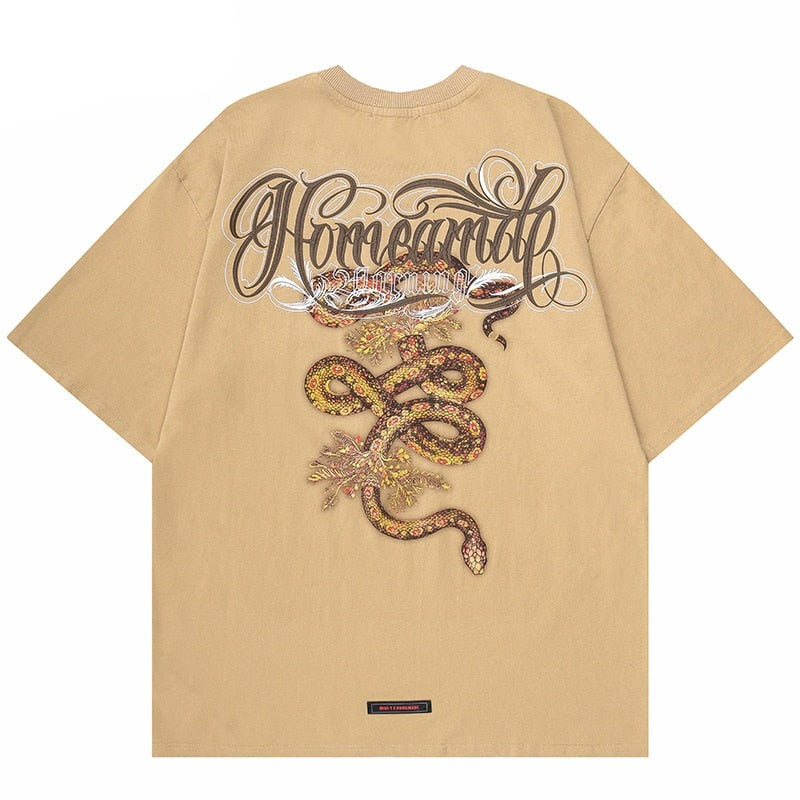 "Hidden Grass" Unisex Men Women Streetwear Graphic T-Shirt Daulet Apparel