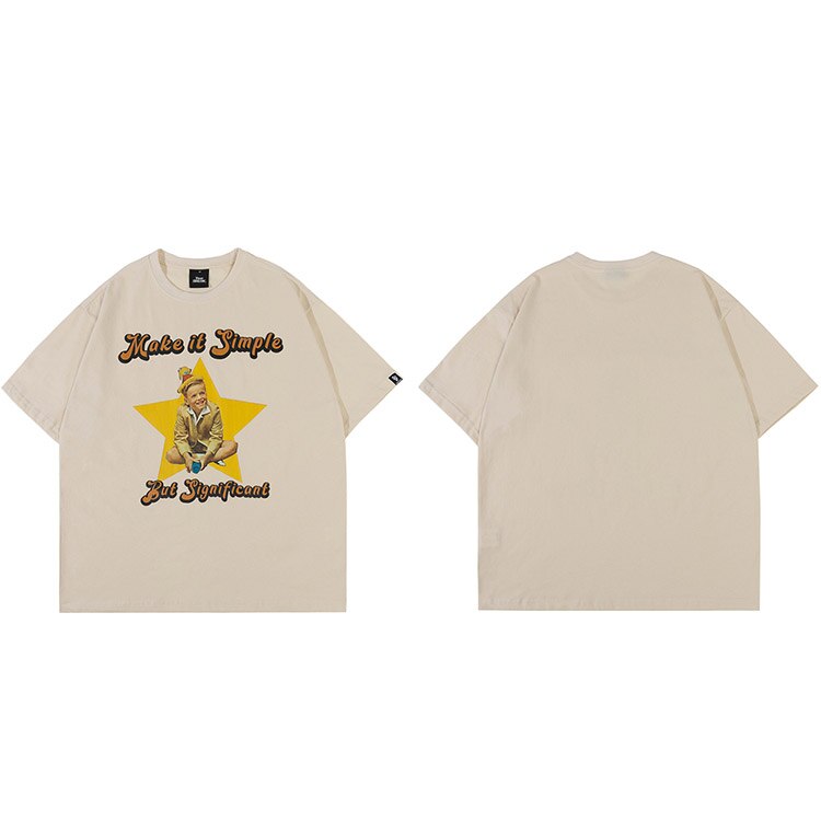 "Keep It Simple" Unisex Men Women Streetwear Graphic T-Shirt Daulet Apparel