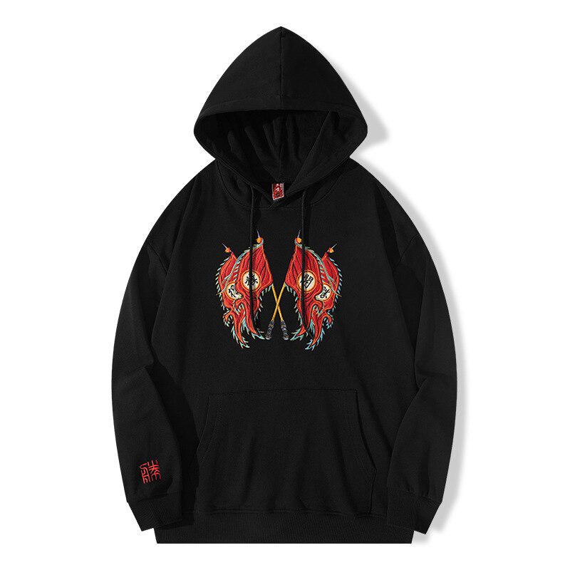 "Two Flags" Unisex Men Women Streetwear Graphic Hoodie Daulet Apparel