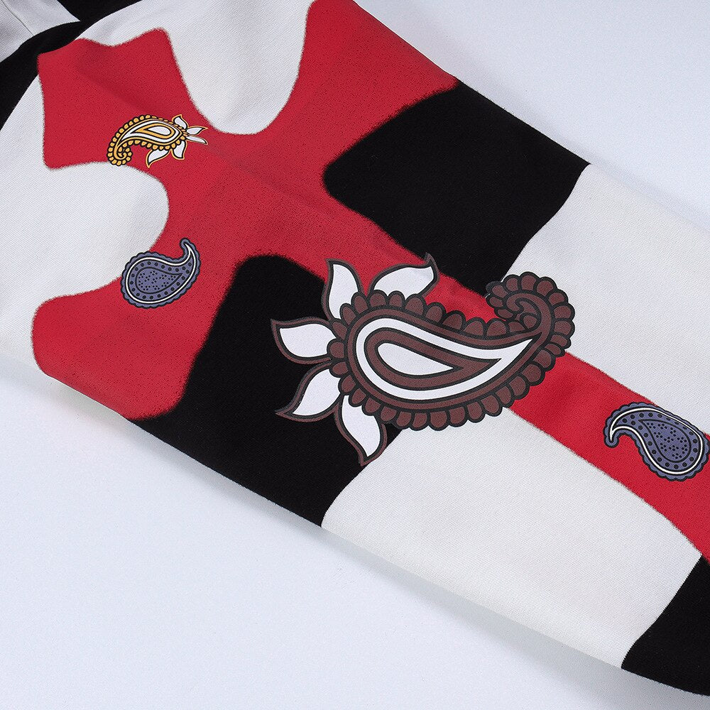 "Red Written" Unisex Men Women Streetwear Graphic Hoodie Daulet Apparel