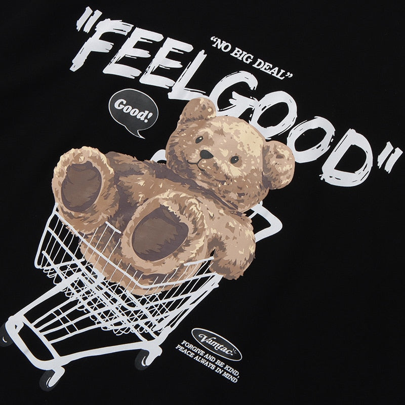 "Feel Good" Unisex Men Women Streetwear Graphic T-Shirt Daulet Apparel