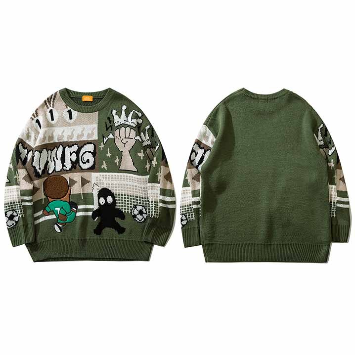 "Top Boy" Unisex Men Women Streetwear Graphic Sweater Daulet Apparel