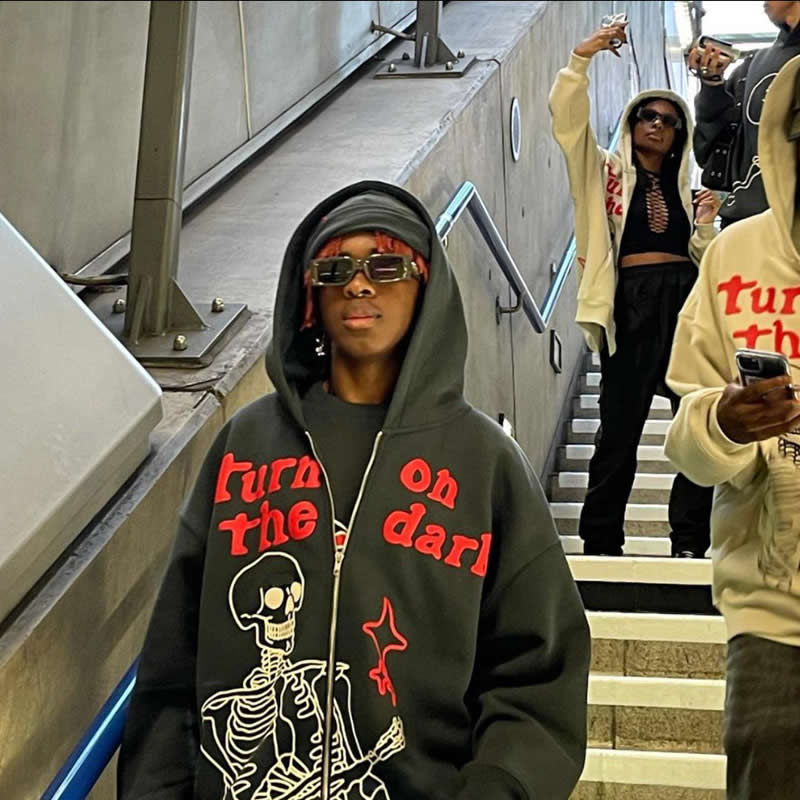 "Skelter" Zip Up Unisex Men Women Streetwear Graphic Hoodie Daulet Apparel