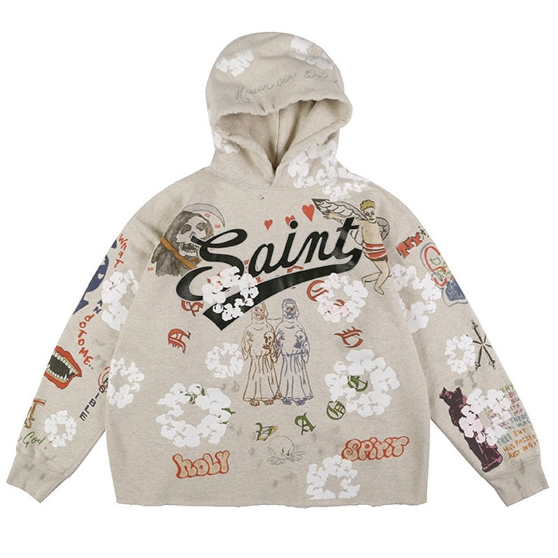 Mr Saint Unisex Men Women Streetwear Graphic Hoodie