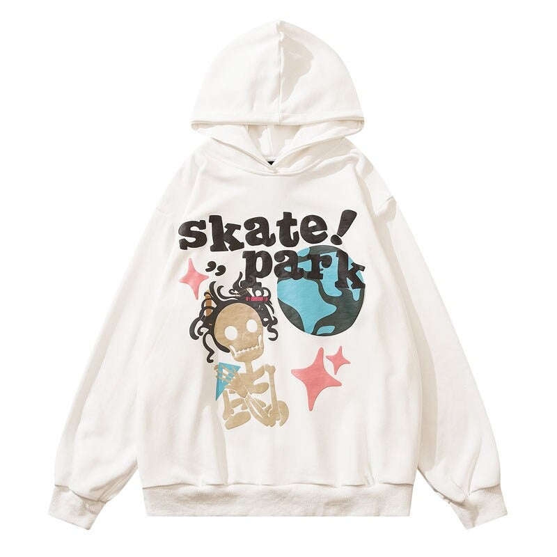 "Skate Park" Unisex Men Women Streetwear Graphic Hoodie Daulet Apparel