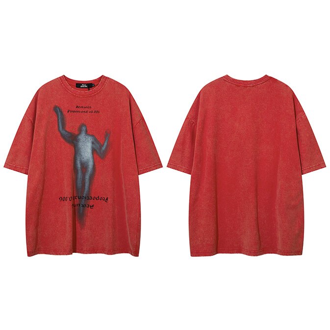 "Washed Away" Unisex Men Women Streetwear Graphic T-Shirt Daulet Apparel