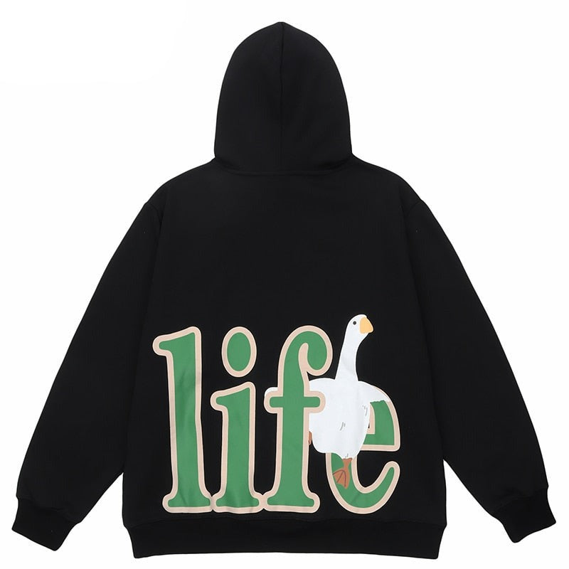"That's Life" Unisex Men Women Streetwear Graphic Hoodie Daulet Apparel