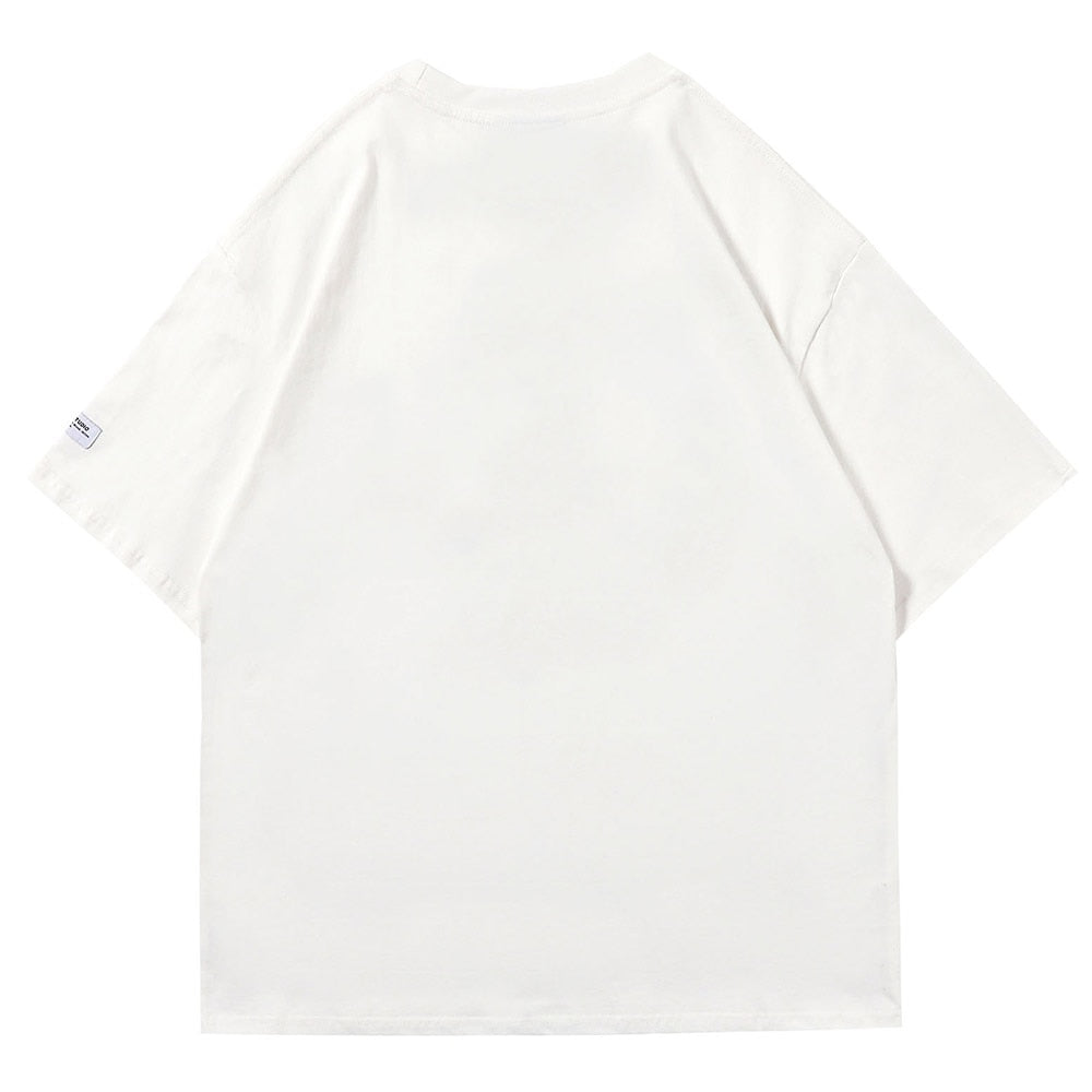 "Candy Hearts" Men Women Streetwear Unisex Graphic T-Shirt Daulet Apparel