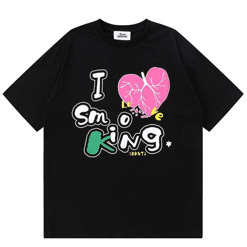 "The King" Unisex Men Women Streetwear Graphic T-Shirt Daulet Apparel