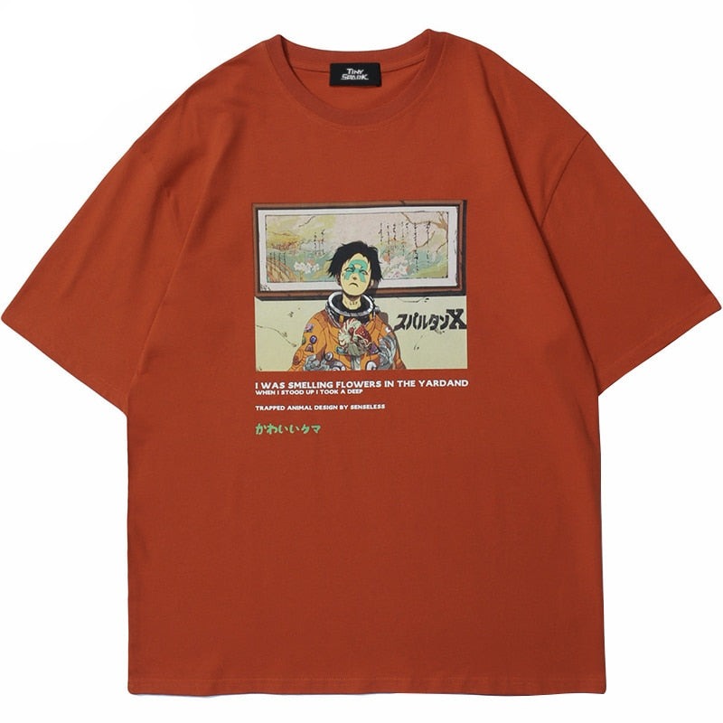 "Flower Garden" Unisex Men Women Streetwear Graphic T-Shirt Daulet Apparel