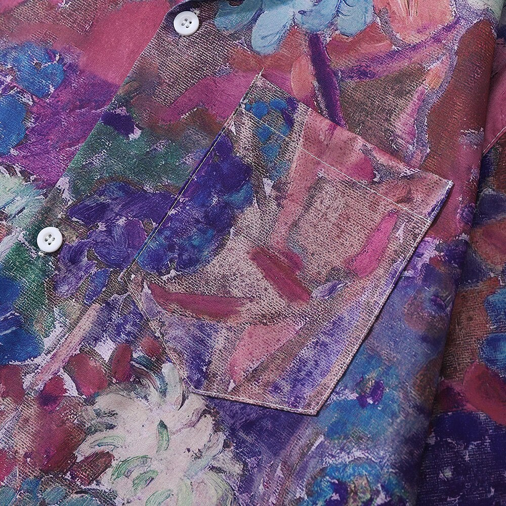 "Water Mark" Graphic Unisex Men Women Streetwear Shirt Daulet Apparel