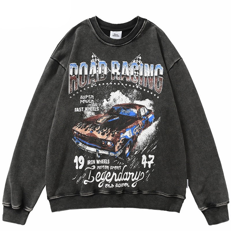 Road Racing Men Women Unisex Hip Hop Streetwear
