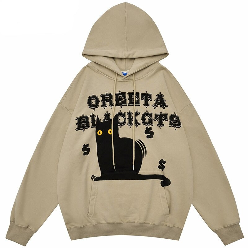 "Yellow Eyes" Unisex Men Women Streetwear Graphic Hoodie Daulet Apparel