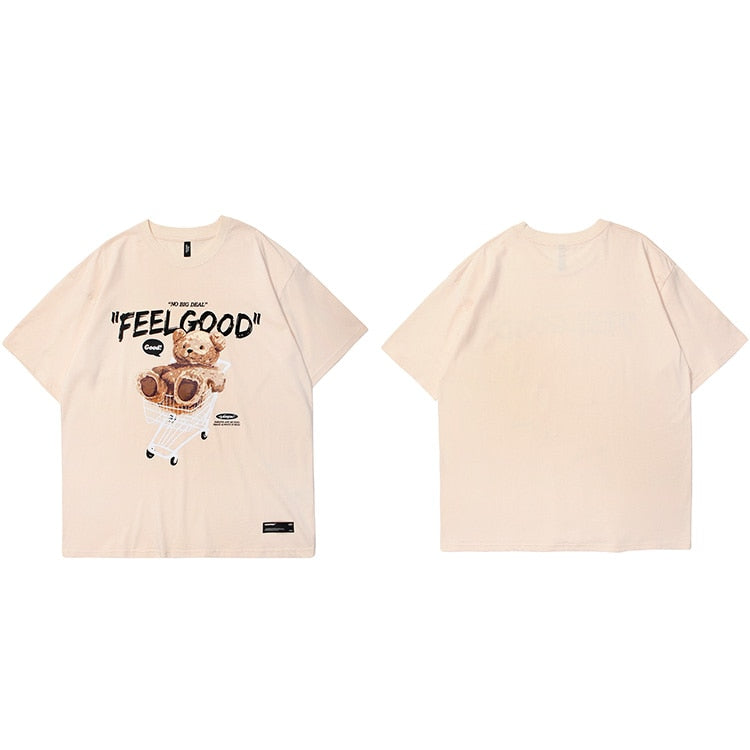 "Feel Good" Unisex Men Women Streetwear Graphic T-Shirt Daulet Apparel