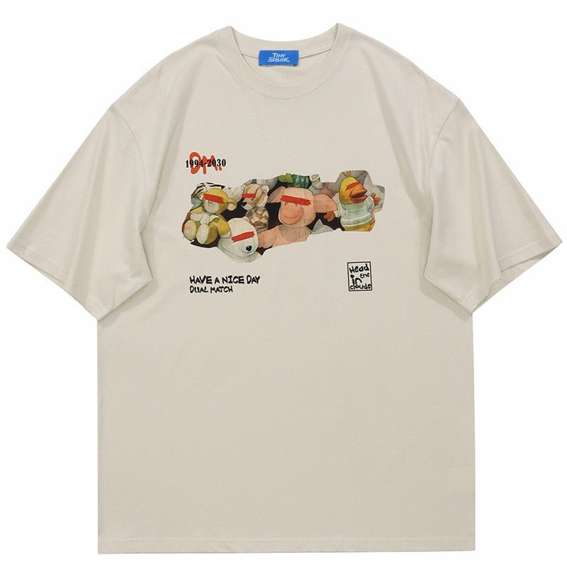 "Crossed Eye" Unisex Men Women Streetwear Graphic T-Shirt Daulet Apparel