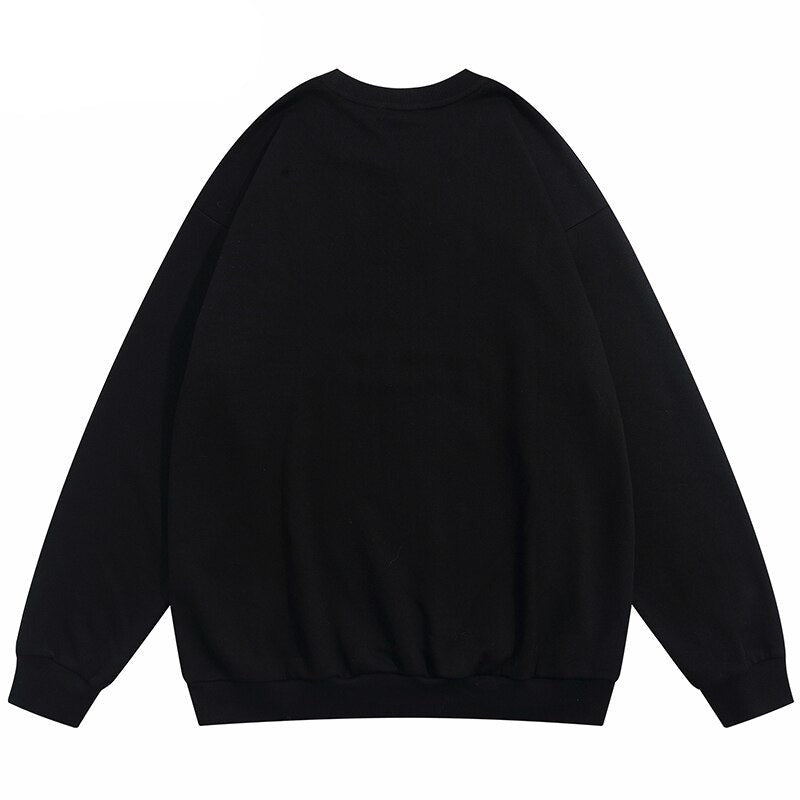 "Scared Now" Unisex Men Women Streetwear Graphic Sweatshirt Daulet Apparel