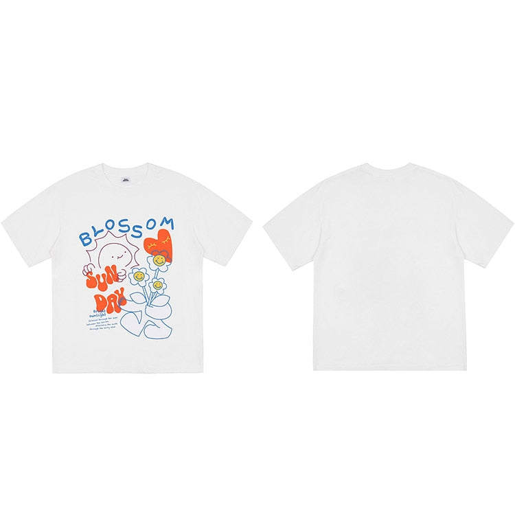 "Garden" Unisex Men Women Streetwear Graphic T-Shirt Daulet Apparel