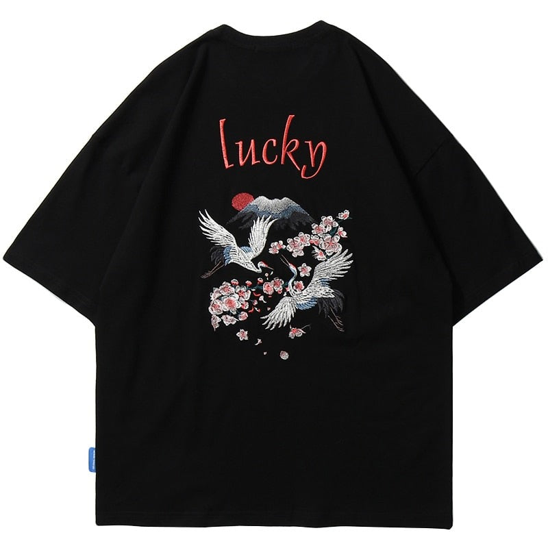 "Lucky" Unisex Men Women Streetwear Graphic T-Shirt Daulet Apparel