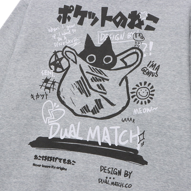 "Dual Match" Unisex Men Women Streetwear Graphic Hoodie Daulet Apparel